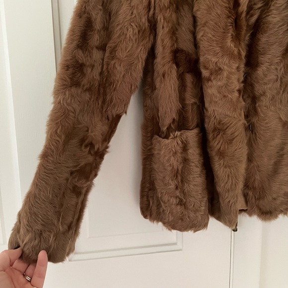 Max Studio Genuine Goat Fur Coat - XS - Picture 9 of 9